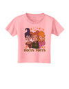 Hocus Pocus Witches Toddler T-Shirt Candy Pink 4T Tooloud