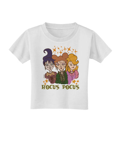 Hocus Pocus Witches Toddler T-Shirt-Toddler T-shirt-TooLoud-White-2T-Davson Sales
