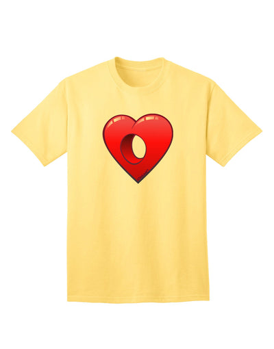 Hole Heartedly Broken Heart Adult T-Shirt-Mens T-Shirt-TooLoud-Yellow-Small-Davson Sales