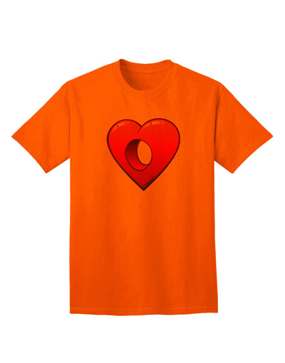 Hole Heartedly Broken Heart Adult T-Shirt-Mens T-Shirt-TooLoud-Orange-Small-Davson Sales