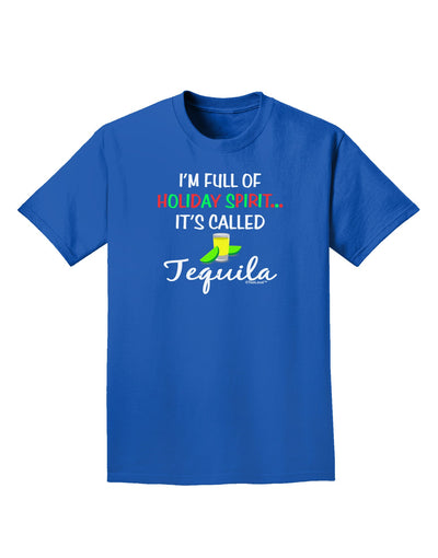 Holiday Spirit - Tequila Adult Dark T-Shirt-Mens T-Shirt-TooLoud-Royal-Blue-Small-Davson Sales