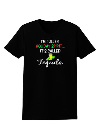 Holiday Spirit - Tequila Womens Dark T-Shirt-TooLoud-Black-X-Small-Davson Sales