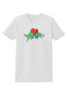 Holly Seasons Greetings Text Womens T-Shirt by TooLoud-Womens T-Shirt-TooLoud-White-X-Small-Davson Sales