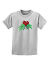 Holly Watercolor Childrens T-Shirt-Childrens T-Shirt-TooLoud-AshGray-X-Small-Davson Sales