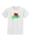 Holly Watercolor Childrens T-Shirt-Childrens T-Shirt-TooLoud-White-X-Small-Davson Sales