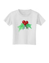 Holly Watercolor Toddler T-Shirt-Toddler T-Shirt-TooLoud-White-2T-Davson Sales