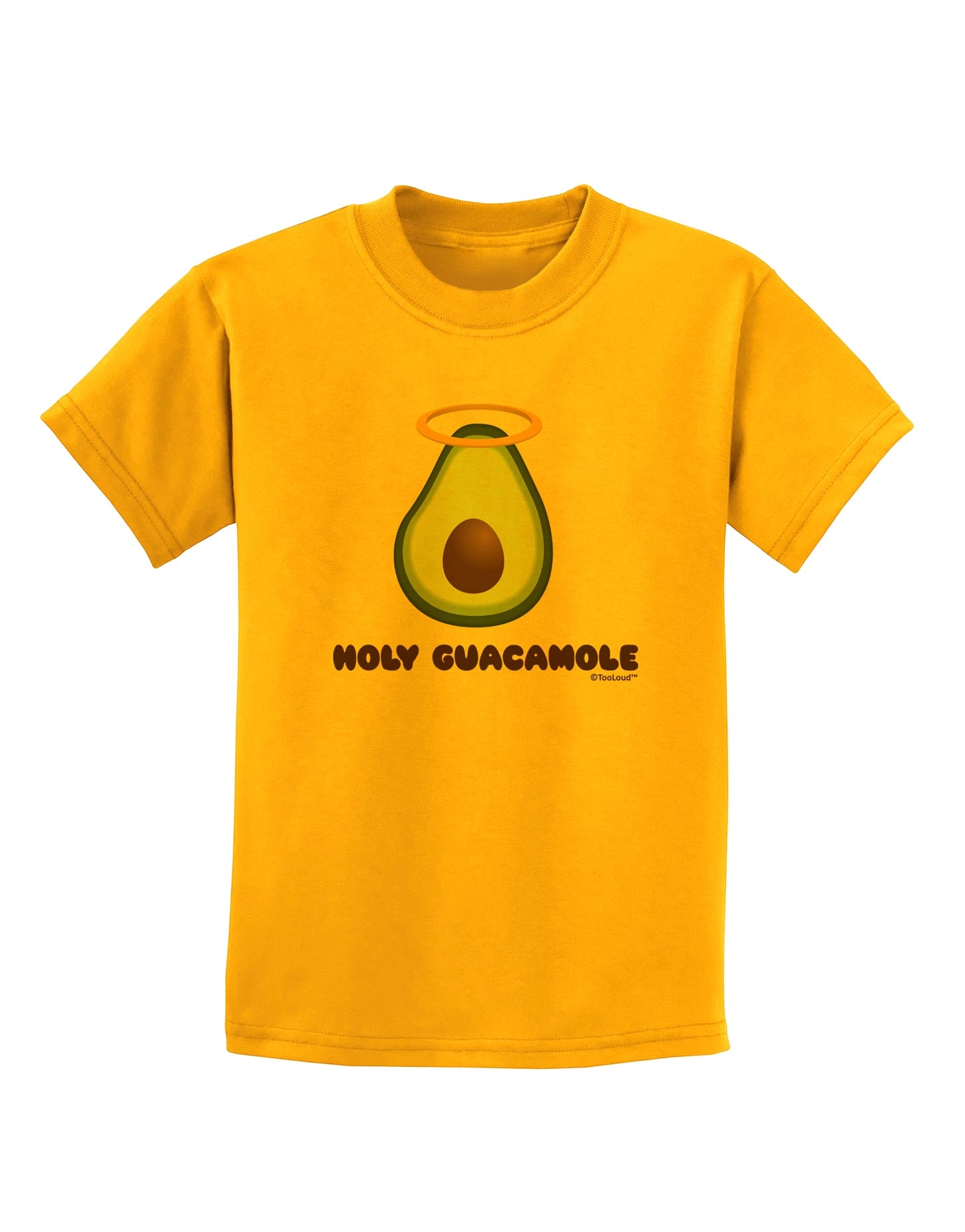 Holy Guacamole Design Childrens T-Shirt by TooLoud-Childrens T-Shirt-TooLoud-Gold-X-Small-Davson Sales