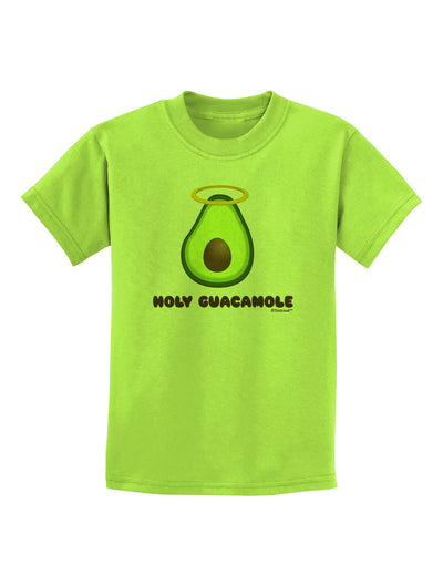 Holy Guacamole Design Childrens T-Shirt by TooLoud-Childrens T-Shirt-TooLoud-Lime-Green-X-Small-Davson Sales