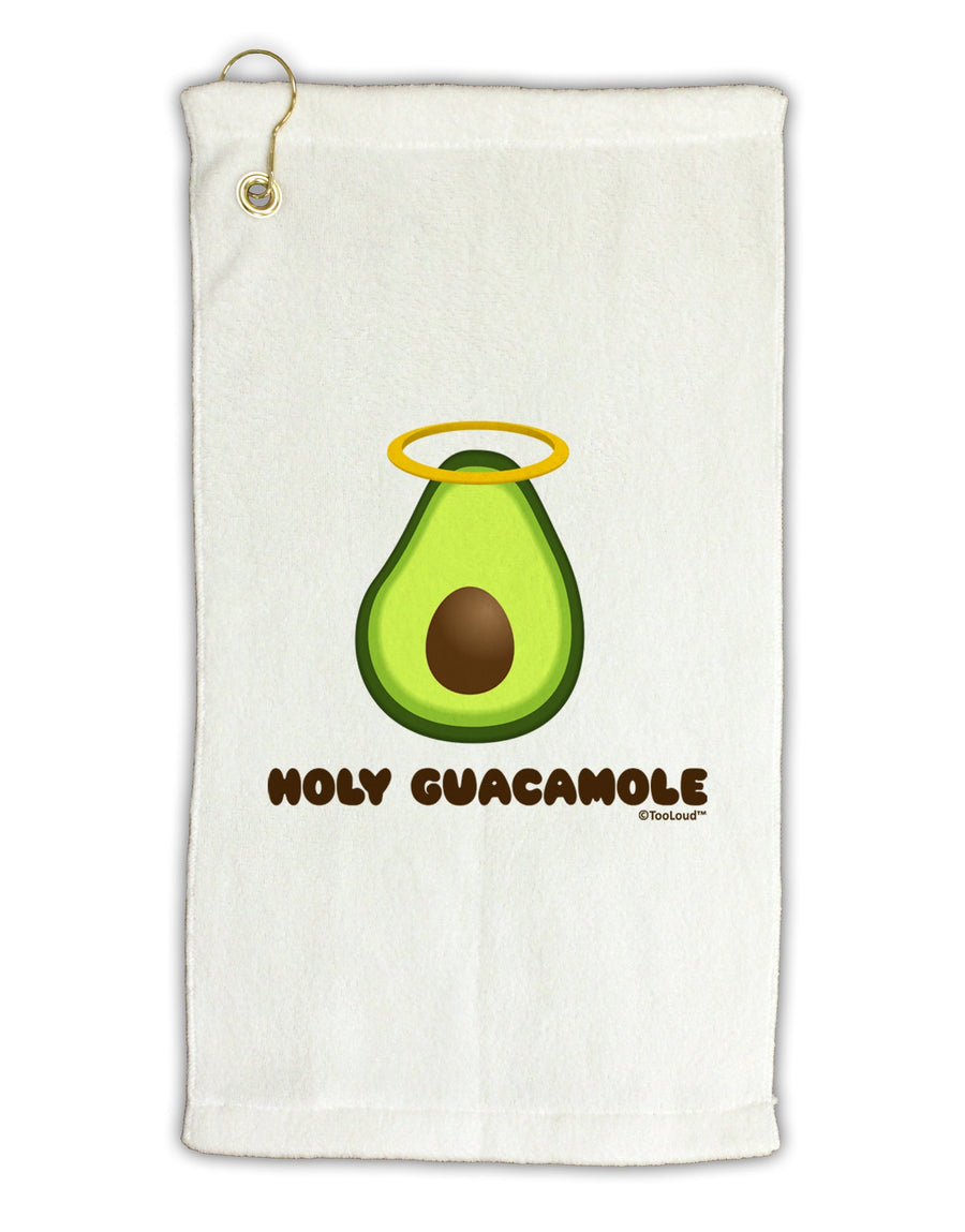 Holy Guacamole Design Micro Terry Gromet Golf Towel 16 x 25 inch by TooLoud-Golf Towel-TooLoud-White-Davson Sales