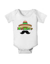 Hombre Sombrero Baby Romper Bodysuit by TooLoud-Baby Romper-TooLoud-White-06-Months-Davson Sales