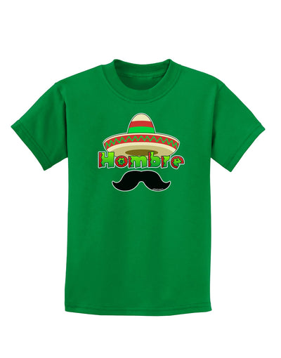 Hombre Sombrero Childrens Dark T-Shirt by TooLoud-Childrens T-Shirt-TooLoud-Kelly-Green-X-Small-Davson Sales