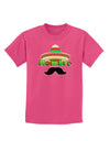 Hombre Sombrero Childrens Dark T-Shirt by TooLoud-Childrens T-Shirt-TooLoud-Sangria-X-Small-Davson Sales