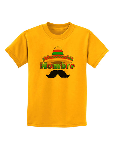 Hombre Sombrero Childrens T-Shirt by TooLoud-Childrens T-Shirt-TooLoud-Gold-X-Small-Davson Sales