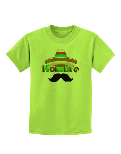 Hombre Sombrero Childrens T-Shirt by TooLoud-Childrens T-Shirt-TooLoud-Lime-Green-X-Small-Davson Sales