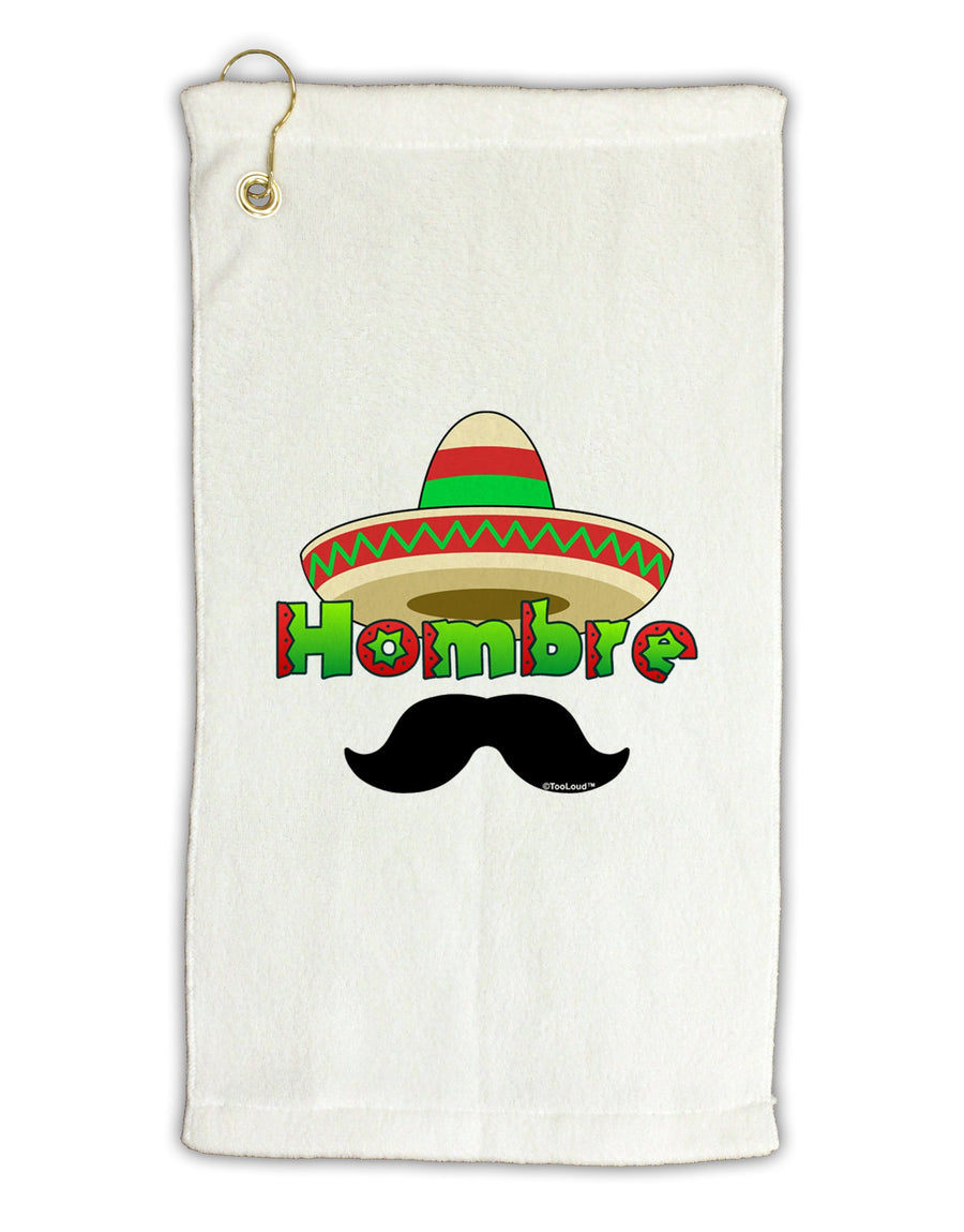 Hombre Sombrero Micro Terry Gromet Golf Towel 16 x 25 inch by TooLoud-Golf Towel-TooLoud-White-Davson Sales