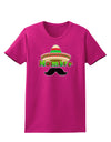 Hombre Sombrero Womens Dark T-Shirt-TooLoud-Hot-Pink-Small-Davson Sales