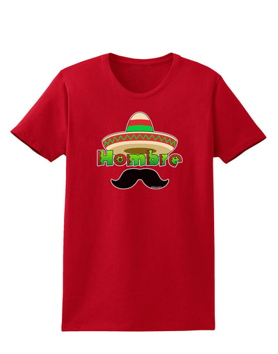 Hombre Sombrero Womens Dark T-Shirt-TooLoud-Red-X-Small-Davson Sales