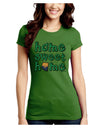 Home Sweet Home - Arizona - Cactus and State Flag Juniors Crew Dark T-Shirt by TooLoud-T-Shirts Juniors Tops-TooLoud-Kiwi-Green-Juniors Fitted X-Small-Davson Sales