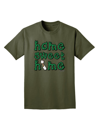 Home Sweet Home - California - Cactus and State Flag Adult Dark T-Shirt by TooLoud-Mens T-Shirt-TooLoud-Military-Green-Small-Davson Sales