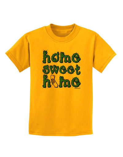 Home Sweet Home - California - Cactus and State Flag Childrens T-Shirt by TooLoud-Childrens T-Shirt-TooLoud-Gold-X-Small-Davson Sales