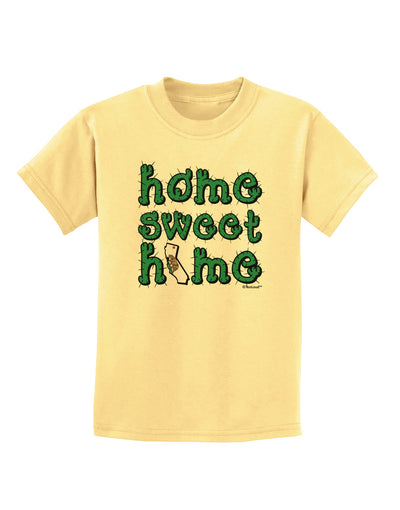 Home Sweet Home - California - Cactus and State Flag Childrens T-Shirt by TooLoud-Childrens T-Shirt-TooLoud-Daffodil-Yellow-X-Small-Davson Sales