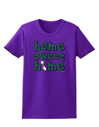Home Sweet Home - California - Cactus and State Flag Womens Dark T-Shirt by TooLoud-Womens T-Shirt-TooLoud-Purple-X-Small-Davson Sales