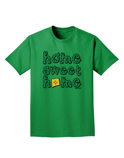 Home Sweet Home - New Mexico - Cactus and State Flag Adult Dark T-Shirt by TooLoud-Mens T-Shirt-TooLoud-Kelly-Green-Small-Davson Sales