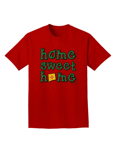 Home Sweet Home - New Mexico - Cactus and State Flag Adult Dark T-Shirt by TooLoud-Mens T-Shirt-TooLoud-Red-Small-Davson Sales