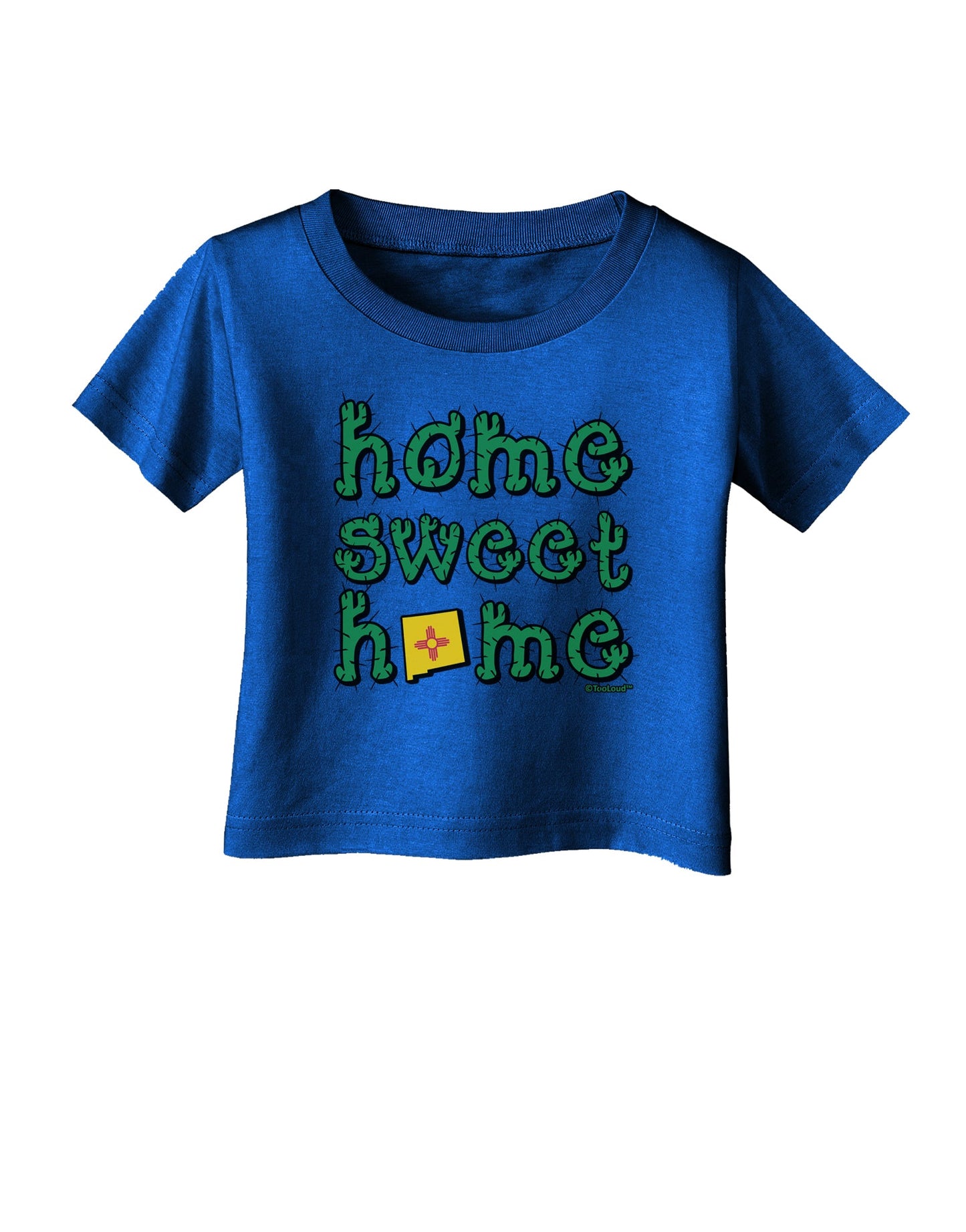 Home Sweet Home - New Mexico - Cactus and State Flag Infant T-Shirt Dark by TooLoud-Infant T-Shirt-TooLoud-Royal-Blue-06-Months-Davson Sales