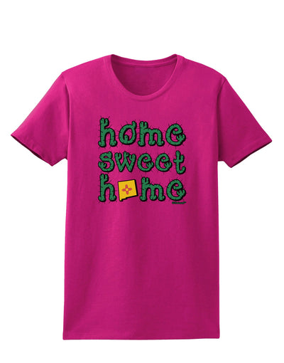 Home Sweet Home - New Mexico - Cactus and State Flag Womens Dark T-Shirt by TooLoud-Womens T-Shirt-TooLoud-Hot-Pink-Small-Davson Sales