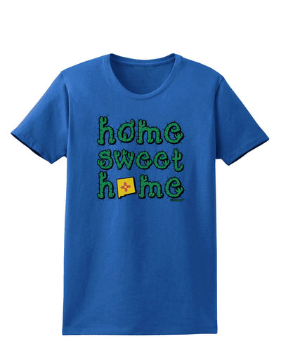 Home Sweet Home - New Mexico - Cactus and State Flag Womens Dark T-Shirt by TooLoud-Womens T-Shirt-TooLoud-Royal-Blue-X-Small-Davson Sales