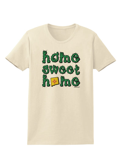 Home Sweet Home - New Mexico - Cactus and State Flag Womens T-Shirt by TooLoud-Womens T-Shirt-TooLoud-Natural-X-Small-Davson Sales