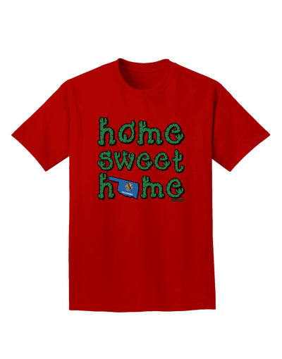 Home Sweet Home - Oklahoma - Cactus and State Flag Adult Dark T-Shirt by TooLoud-Mens T-Shirt-TooLoud-Red-Small-Davson Sales