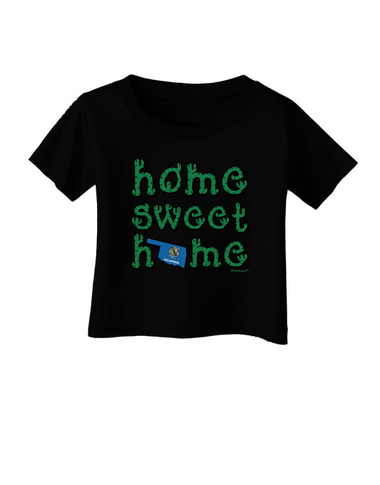 Home Sweet Home - Oklahoma - Cactus and State Flag Infant T-Shirt Dark by TooLoud-Infant T-Shirt-TooLoud-Black-06-Months-Davson Sales