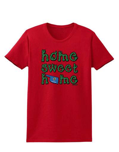 Home Sweet Home - Oklahoma - Cactus and State Flag Womens Dark T-Shirt by TooLoud-Womens T-Shirt-TooLoud-Red-X-Small-Davson Sales