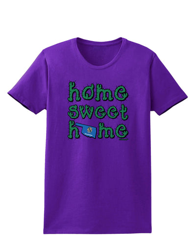 Home Sweet Home - Oklahoma - Cactus and State Flag Womens Dark T-Shirt by TooLoud-Womens T-Shirt-TooLoud-Purple-X-Small-Davson Sales