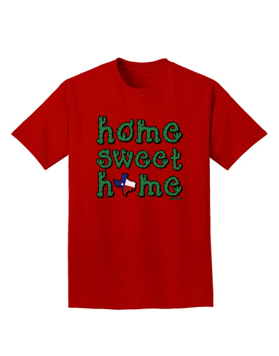 Home Sweet Home - Texas - Cactus and State Flag Adult Dark T-Shirt by TooLoud-Mens T-Shirt-TooLoud-Red-Small-Davson Sales