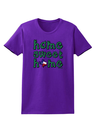 Home Sweet Home - Texas - Cactus and State Flag Womens Dark T-Shirt by TooLoud-Womens T-Shirt-TooLoud-Purple-X-Small-Davson Sales