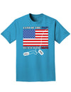 Home of the Free Because of the Brave Adult Dark T-Shirt-Mens T-Shirt-TooLoud-Turquoise-Small-Davson Sales