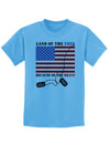 Home of the Free Because of the Brave Childrens T-Shirt-Childrens T-Shirt-TooLoud-Aquatic-Blue-X-Small-Davson Sales