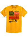 Home of the Free Because of the Brave Childrens T-Shirt-Childrens T-Shirt-TooLoud-Gold-X-Small-Davson Sales