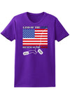 Home of the Free Because of the Brave Womens Dark T-Shirt-TooLoud-Purple-X-Small-Davson Sales