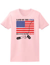 Home of the Free Because of the Brave Womens T-Shirt-Womens T-Shirt-TooLoud-PalePink-X-Small-Davson Sales