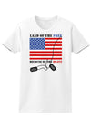 Home of the Free Because of the Brave Womens T-Shirt-Womens T-Shirt-TooLoud-White-X-Small-Davson Sales