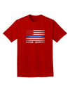 Honor Respect Blue Line Adult Dark T-Shirt-Mens T-Shirt-TooLoud-Red-Small-Davson Sales