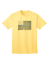 Honor Respect Blue Line Adult T-Shirt-unisex t-shirt-TooLoud-Yellow-Small-Davson Sales