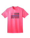 Honor Respect Blue Line Adult T-Shirt-unisex t-shirt-TooLoud-Neon-Pink-Small-Davson Sales