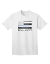 Honor Respect Blue Line Adult T-Shirt-unisex t-shirt-TooLoud-White-Small-Davson Sales