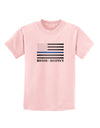 Honor Respect Blue Line Childrens T-Shirt-Childrens T-Shirt-TooLoud-PalePink-X-Small-Davson Sales