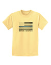 Honor Respect Blue Line Childrens T-Shirt-Childrens T-Shirt-TooLoud-Daffodil-Yellow-X-Small-Davson Sales